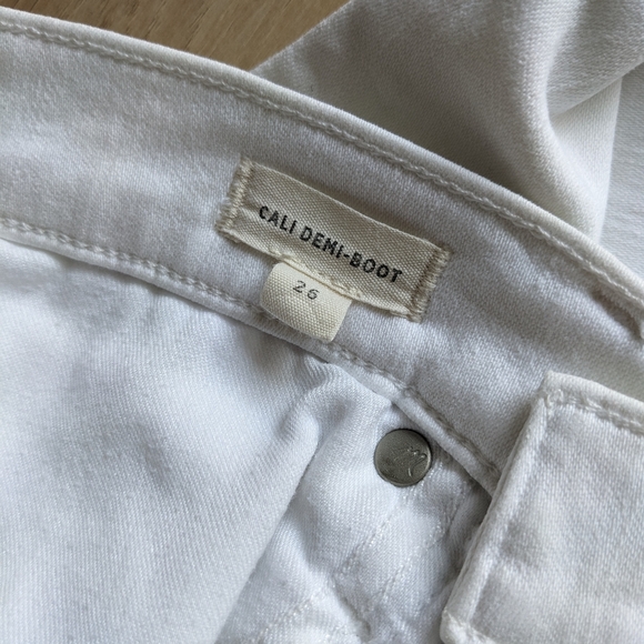 Madewell Cali Demi Boot Jeans White size 26 - Picture 7 of 8